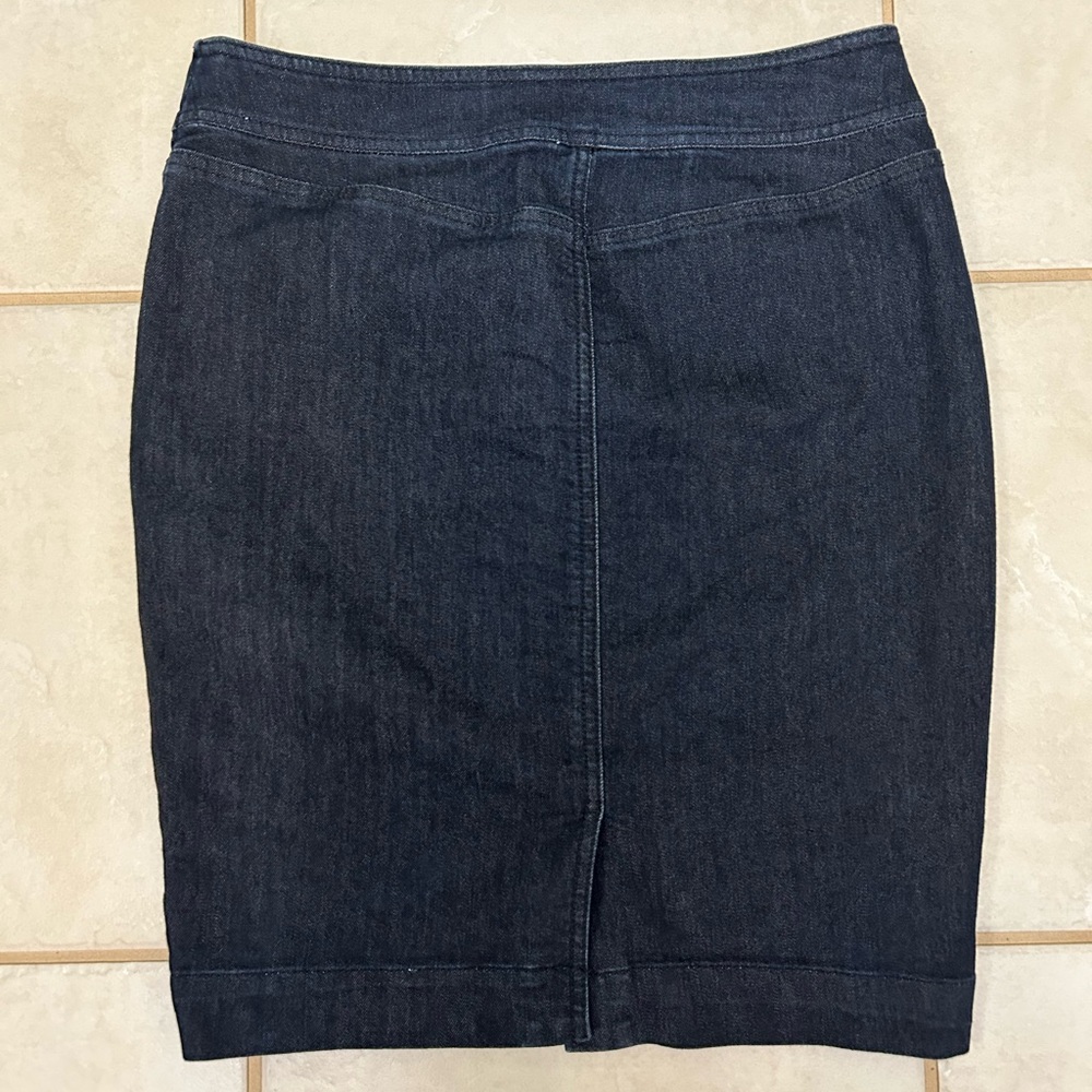 LOFT Pencil-Slim Jean Skirt